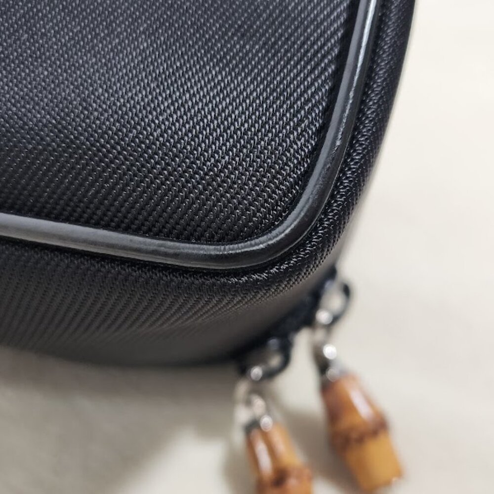 Gucci Bamboo small vanity. Black. Super cute. - Picture 12 of 16